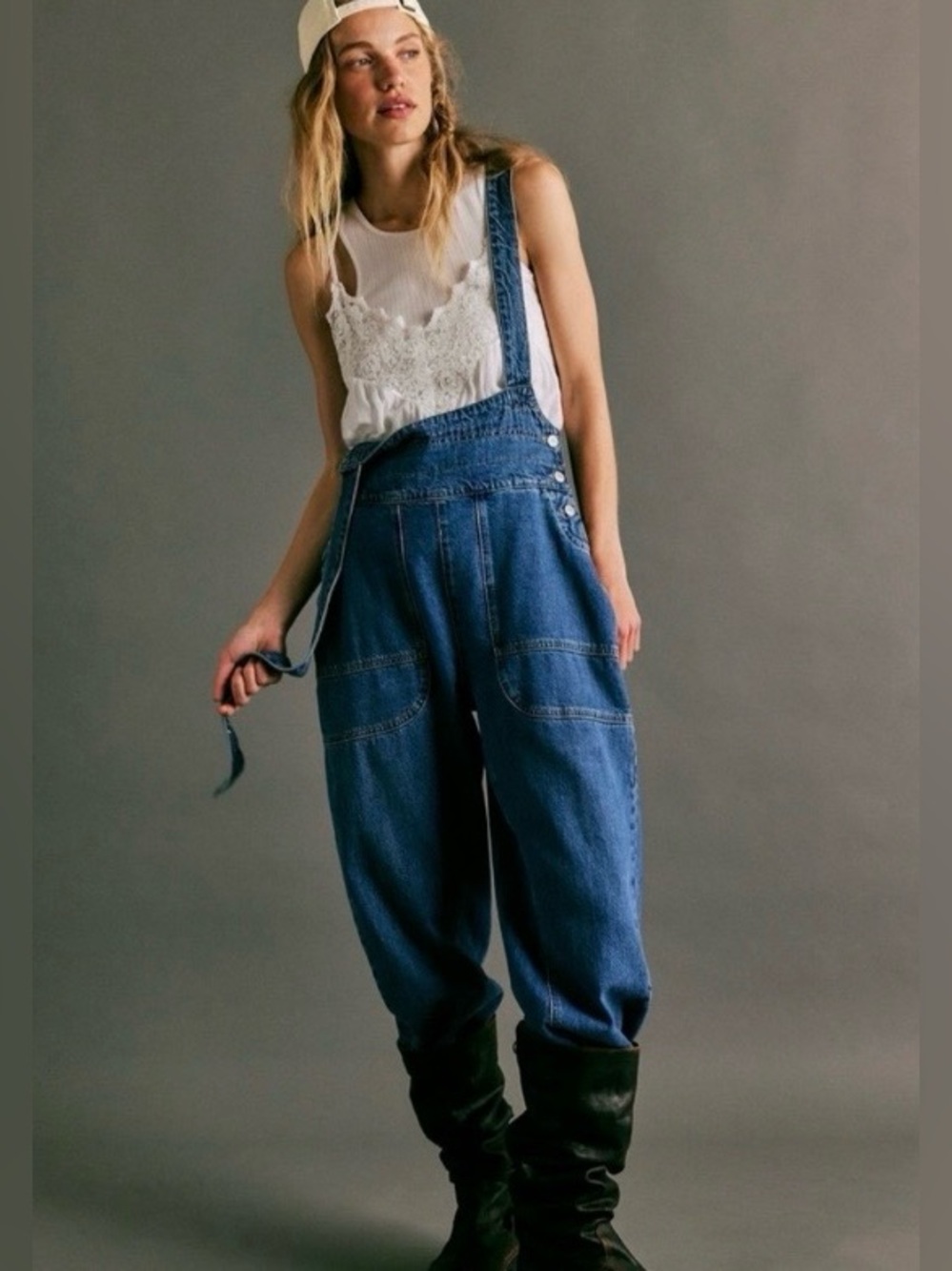 NWT Free People Felix Denim Overalls